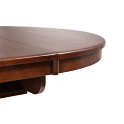 Oakham Premium Canterbury 120Cm Round To Oval Extending Dining Table - Mahogany - thumbnail 4