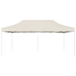Walplus Professional Folding Party Tent Garden Gazebo Canopy Aluminium 6X3 M Cream - thumbnail 2