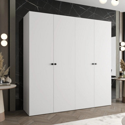 Arte Parma I 200Cm White Hinged Door Wardrobe - Sleek Organisation For Light, Airy Interiors - image 1