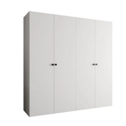Arte Parma I 200Cm White Hinged Door Wardrobe - Sleek Organisation For Light, Airy Interiors - thumbnail 2