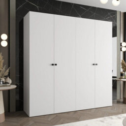 Arte Parma I 200Cm White Hinged Door Wardrobe - Sleek Organisation For Light, Airy Interiors - thumbnail 1