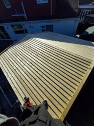 "NLC(DRIFFIELD)LIMITED Nlc Wooden Gazebo 3M X 2.4M (9'10"" X 7'10"") With Featheredge Roof And Tanalised Timber" - thumbnail 2