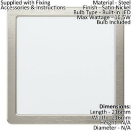Satin Nickel Flush Downlight 16.5W Led Spotlight For Wall And Ceiling - thumbnail 2