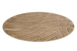 RugsX Bathroom Rug Supreme Circle Waves, Non-Slip, Soft - Beige Circle 100 Cm - thumbnail 2