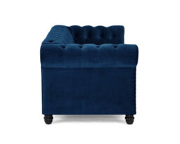 Home Detail Chester 2 Seater Sofa, Blue Velvet - thumbnail 3