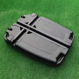 Living And Home Black Hdpe 60 Kg Water And Sand Filled Freestanding Garden Patio Parasol Base With Wheels 60L - thumbnail 3