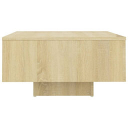 Berkfield Coffee Table Sonoma Oak 60X60X31.5 Cm Engineered Wood - thumbnail 4