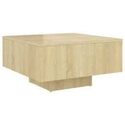 Berkfield Coffee Table Sonoma Oak 60X60X31.5 Cm Engineered Wood - thumbnail 2