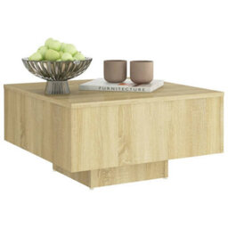 Berkfield Coffee Table Sonoma Oak 60X60X31.5 Cm Engineered Wood - thumbnail 3