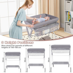 Gainoom Portable Baby Changing Table Foldable Diaper Changing Station W/ 3-Level Adjustable Height - thumbnail 9