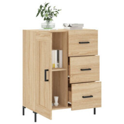 Berkfield Classic Sideboard Sonoma Oak 69.5X34X90 Cm Engineered Wood - thumbnail 4