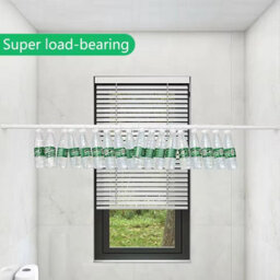 Spring Loaded Extendable Telescopic Tension Curtain Rod For Net Voile Curtains - thumbnail 4