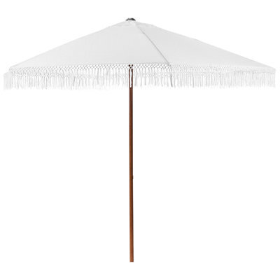 Beliani Market Parasol 258 Cm Murasa White - image 1