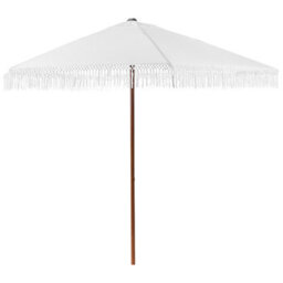 Beliani Market Parasol 258 Cm Murasa White - thumbnail 1