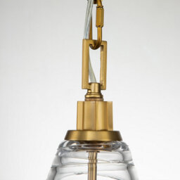 Luminosa Lighting Luminosa Feiss Elmore Dome Pendant Ceiling Light Burnished Brass - thumbnail 3