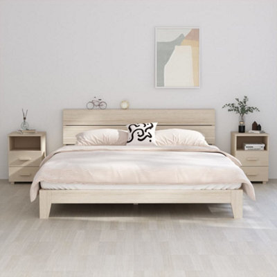 Berkfield Bedside Cabinets 2 Pcs Honey Brown 40X35X62 Cm Solid Wood Pine - image 1