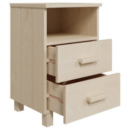 Berkfield Bedside Cabinets 2 Pcs Honey Brown 40X35X62 Cm Solid Wood Pine - thumbnail 6