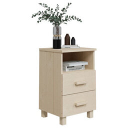 Berkfield Bedside Cabinets 2 Pcs Honey Brown 40X35X62 Cm Solid Wood Pine - thumbnail 7