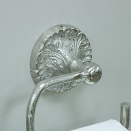 Melody Maison Luxe Silver Toilet Roll Holder 17Cm X 16Cm - thumbnail 4