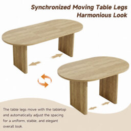 Matteo Extendable Dining Table 140-200Cm - Oak Effect, Modern Rectangular Table For 6-8 People - thumbnail 9