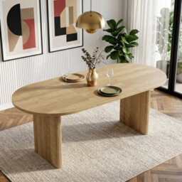 Matteo Extendable Dining Table 140-200Cm - Oak Effect, Modern Rectangular Table For 6-8 People - thumbnail 3