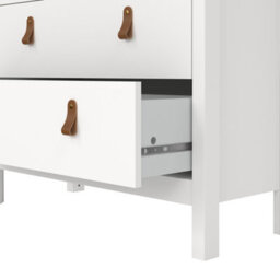 Furniture To Go Barcelona China Cabinet 2 Doors W/glass + 3 Drawers In White - thumbnail 9