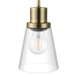 GoodHome Bobwhite Antique Brass Effect Wired Bathroom Wall Light - thumbnail 4