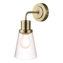 GoodHome Bobwhite Antique Brass Effect Wired Bathroom Wall Light - thumbnail 3