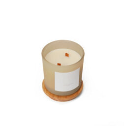 Aroma Naturals Frosted Decadence Glass Candle - Amber, Jasmine, Cedarwood Scent - thumbnail 3