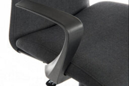 Teknik Work Office Chair Swivel Black Fabric Adjustable Seat Height And Fixed Armrests - thumbnail 4