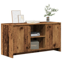 Berkfield Sturdy Tv Cabinet Old Wood 102X37.5X52.5 Cm Engineered Wood - thumbnail 2