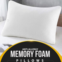 Ameha Memory Foam Pillows Pack Of 2 Neck Back And Spine Support Anti Mold & Anti Bacterial Soft Bed Wedge Pillow 40X70Cm - thumbnail 8