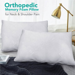 Ameha Memory Foam Pillows Pack Of 2 Neck Back And Spine Support Anti Mold & Anti Bacterial Soft Bed Wedge Pillow 40X70Cm