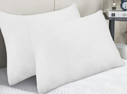 Ameha Memory Foam Pillows Pack Of 2 Neck Back And Spine Support Anti Mold & Anti Bacterial Soft Bed Wedge Pillow 40X70Cm - thumbnail 4