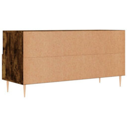 Berkfield Sturdy Tv Cabinet Smoked Oak 102X36X50 Cm Engineered Wood - thumbnail 8