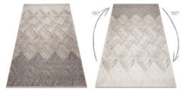 RugsX Carpet Fusion 9775 Beige Brown - Geometric, Modern, Abstract 140X190 Cm - thumbnail 3