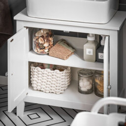 Sobuy Frg202-W, Under Sink Bathroom Storage Cabinet With Doors,white,w60Xd30Xh62.5 - thumbnail 5