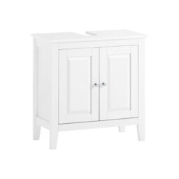 Sobuy Frg202-W, Under Sink Bathroom Storage Cabinet With Doors,white,w60Xd30Xh62.5 - thumbnail 1