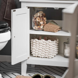 Sobuy Frg202-W, Under Sink Bathroom Storage Cabinet With Doors,white,w60Xd30Xh62.5 - thumbnail 8