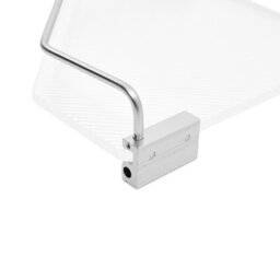 Living And Home Silver Wall Mounted Acrylic Bathroom Corner Shelf Shower Storage Organiser - thumbnail 6