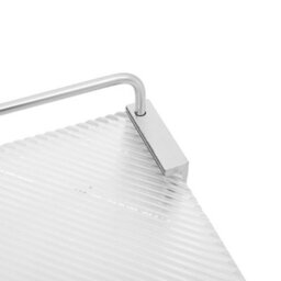 Living And Home Silver Wall Mounted Acrylic Bathroom Corner Shelf Shower Storage Organiser - thumbnail 5