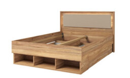 Arte Elegant Impressio 30 Divan Bed Eu Double 1500mm X 1010mm X 2040mm In Oak Mauvella & Congo - Stylish Comfort - thumbnail 3