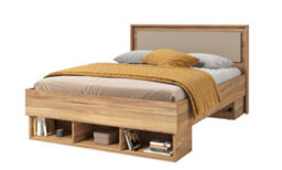 Arte Elegant Impressio 30 Divan Bed Eu Double 1500mm X 1010mm X 2040mm In Oak Mauvella & Congo - Stylish Comfort - thumbnail 2