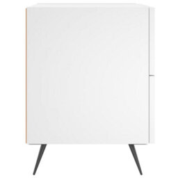 Berkfield Modern Bedside Cabinets 2 Pcs White 40X35X47.5 Cm Engineered Wood - thumbnail 7