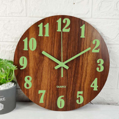 Living And Home Luminous Wall Clock Silent Battery Operated Clocks For Home Kitchen - image 1
