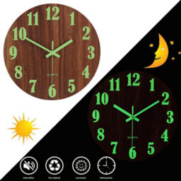 Living And Home Luminous Wall Clock Silent Battery Operated Clocks For Home Kitchen - thumbnail 4