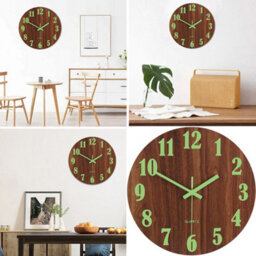 Living And Home Luminous Wall Clock Silent Battery Operated Clocks For Home Kitchen - thumbnail 5