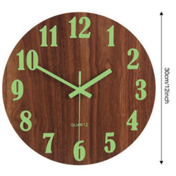 Living And Home Luminous Wall Clock Silent Battery Operated Clocks For Home Kitchen - thumbnail 7