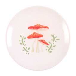Something Different Mushroom Trinket Dish White/red/green (One Size)