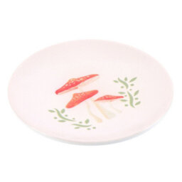 Something Different Mushroom Trinket Dish White/red/green (One Size) - thumbnail 3